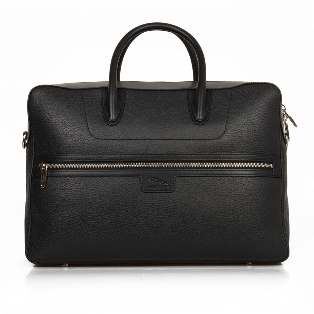 Leather Brief Case - Black